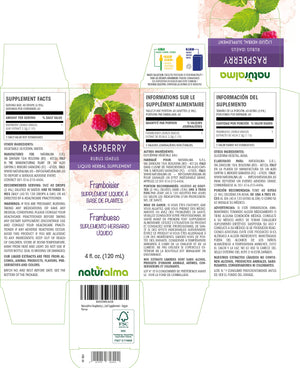 Framboisier Teinture liquide sans alcool - Naturalma - Supplément à base de plantes