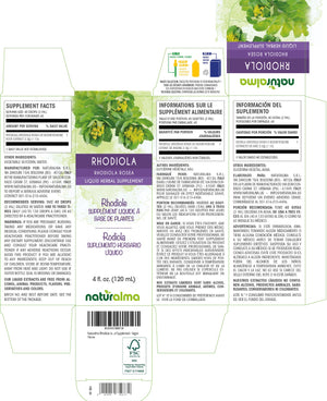Rhodiola rosea Alcohol-free liquid tincture - Naturalma - Herbal supplement