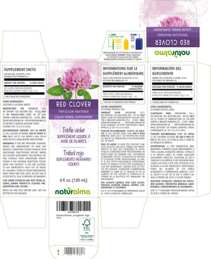 Trèfle violet Teinture liquide sans alcool - Naturalma - Supplément à base de plantes