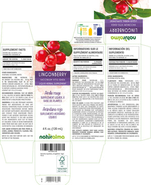 Lingonberry Alcohol-free liquid tincture - Naturalma - Herbal supplement