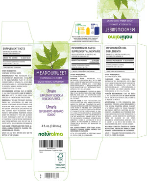 Ulmaire Teinture liquide sans alcool - Naturalma - Supplément à base de plantes