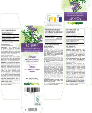Romarin Teinture liquide sans alcool - Naturalma - Supplément à base de plantes