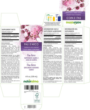 Pau d'arco Alcohol-free liquid tincture - Naturalma - Herbal supplement
