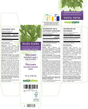 Muira puama Alcohol-free liquid tincture - Naturalma - Herbal supplement