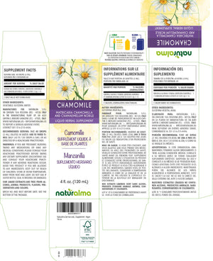 Camomille sauvage et romaine Teinture liquide sans alcool - Naturalma - Supplément à base de plantes
