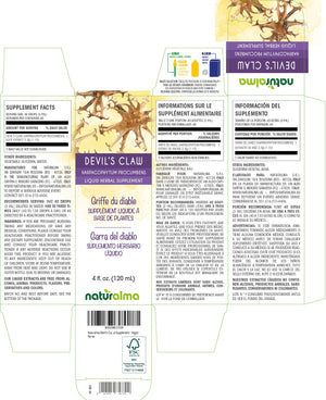 Devil's claw Alcohol-free liquid tincture - Naturalma - Herbal supplement