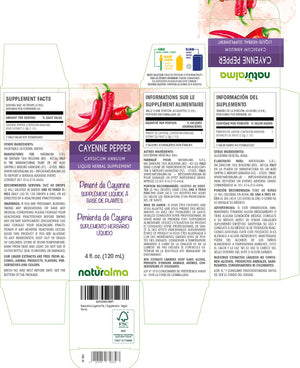 Cayenne pepper Alcohol-free liquid tincture - Naturalma - Herbal supplement