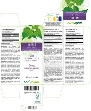 Ortiga Tintura líquida sin alcohol - Naturalma - Suplemento herbario