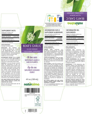 Bear's garlic Alcohol-free liquid tincture - Naturalma - Herbal supplement
