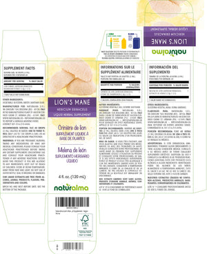Crinière de lion Teinture liquide sans alcool - Naturalma - Supplément à base de plantes
