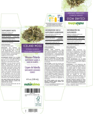 Iceland moss Alcohol-free liquid tincture - Naturalma - Herbal supplement