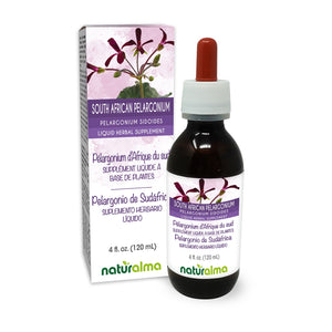 Pelargonio de Sudáfrica Tintura líquida sin alcohol - Naturalma - Suplemento herbario