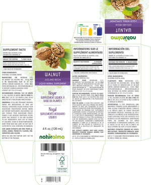 Walnut Alcohol-free liquid tincture - Naturalma - Herbal supplement