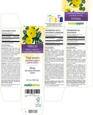 Tribule terrestre Teinture liquide sans alcool - Naturalma - Supplément à base de plantes