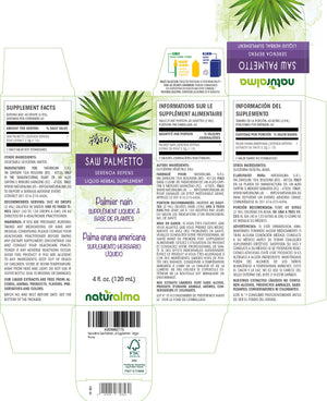 Saw palmetto Alcohol-free liquid tincture - Naturalma - Herbal supplement