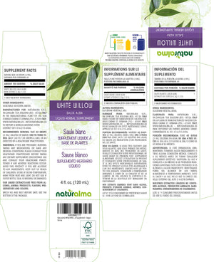 White willow Alcohol-free liquid tincture - Naturalma - Herbal supplement