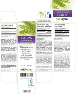 Prêle des champs Teinture liquide sans alcool - Naturalma - Supplément à base de plantes