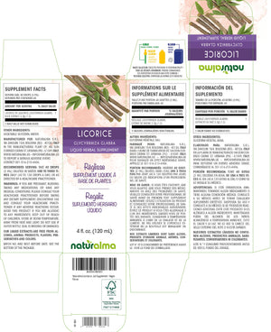 Licorice Alcohol-free liquid tincture - Naturalma - Herbal supplement