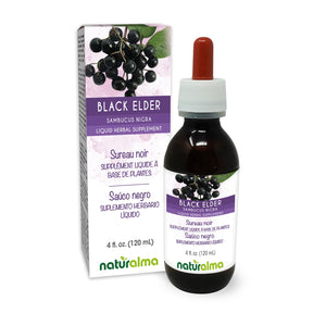 Saúco negro Tintura líquida sin alcohol - Naturalma - Suplemento herbario