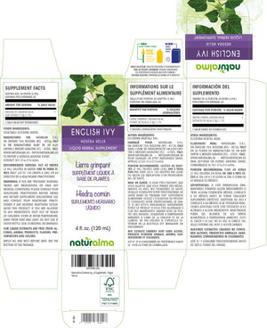 Common ivy Alcohol-free liquid tincture - Naturalma - Herbal supplement