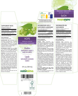 Houblon Teinture liquide sans alcool - Naturalma - Supplément à base de plantes