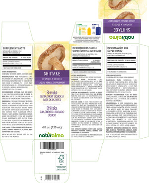 Shiitake Alcohol-free liquid tincture - Naturalma - Herbal supplement