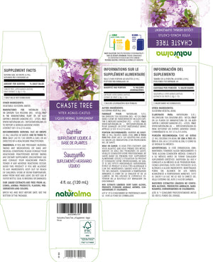 Chaste Tree Alcohol-free liquid tincture - Naturalma - Herbal supplement