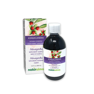 Ashwagandha Tintura líquida sin alcohol - Naturalma - Suplemento herbario
