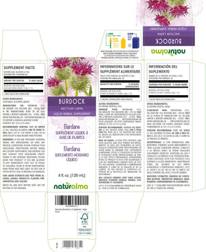 Burdock Alcohol-free liquid tincture - Naturalma - Herbal supplement