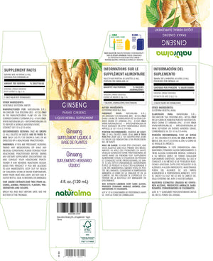 Ginseng Alcohol-free liquid tincture - Naturalma - Herbal supplement