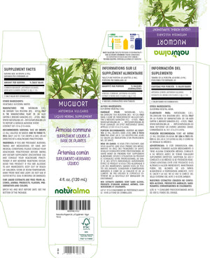 Mugwort Alcohol-free liquid tincture - Naturalma - Herbal supplement