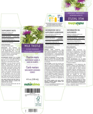 Milk Thistle Alcohol-free liquid tincture - Naturalma - Herbal supplement