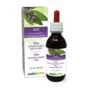 Sauge Teinture liquide sans alcool - Naturalma - Supplément à base de plantes