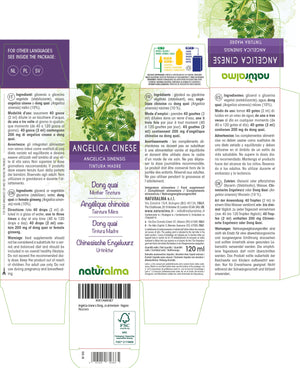 Angelica Cinese Tintura madre liquido analcoolico - Naturalma - Integratore alimentare