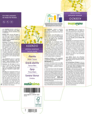 Assenzio Tintura madre liquido analcoolico - Naturalma - Integratore alimentare