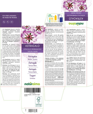 Astragalo Tintura madre liquido analcoolico - Naturalma - Integratore alimentare