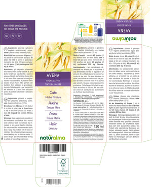 Avena Tintura madre liquido analcoolico - Naturalma - Integratore alimentare