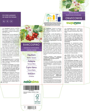 Biancospino Tintura madre liquido analcoolico - Naturalma - Integratore alimentare