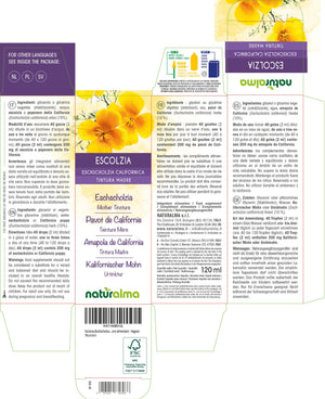 Escolzia Tintura madre liquido analcoolico - Naturalma - Integratore alimentare