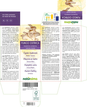 Fungo ostrica Tintura madre liquido analcoolico - Naturalma - Integratore alimentare