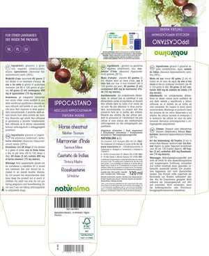 hästkastanj alkoholfri modertinktur flytande - Naturalma - Kosttillskott