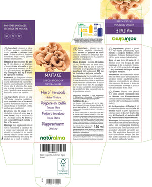 Maitake Tintura madre liquido analcoolico - Naturalma - Integratore alimentare