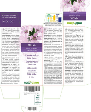 common mallow alcohol-free mother tincture liquid - Naturalma - Food supplement