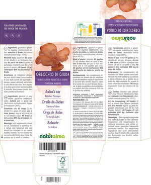 Orecchio di Giuda Tintura madre liquido analcoolico - Naturalma - Integratore alimentare