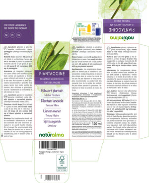 Piantaggine Tintura madre liquido analcoolico - Naturalma - Integratore alimentare