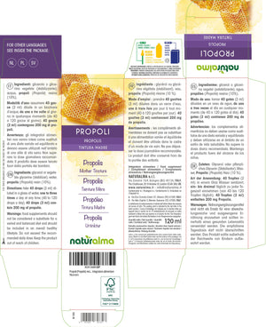 Propoli Tintura madre liquido analcoolico - Naturalma - Integratore alimentare