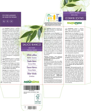 Salice bianco Tintura madre liquido analcoolico - Naturalma - Integratore alimentare