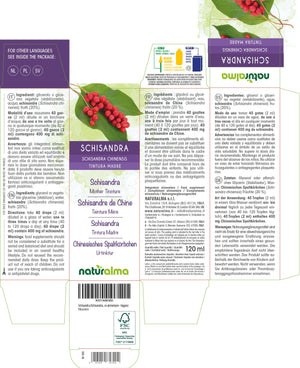 Schisandra Tintura madre liquido analcoolico - Naturalma - Integratore alimentare