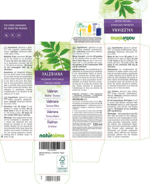 Valeriana Tintura madre liquido analcoolico - Naturalma - Integratore alimentare