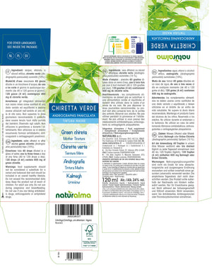 Chiretta Verde Tintura madre liquido alcoolico - Naturalma - Integratore alimentare
